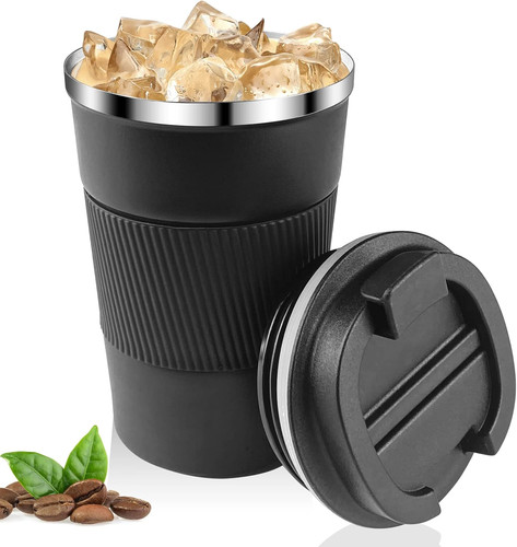 Tazza termica nero 380ml - nero, da